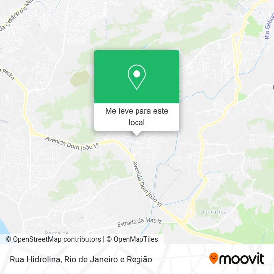 Rua Hidrolina mapa