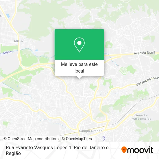 Rua Evaristo Vasques Lopes 1 mapa
