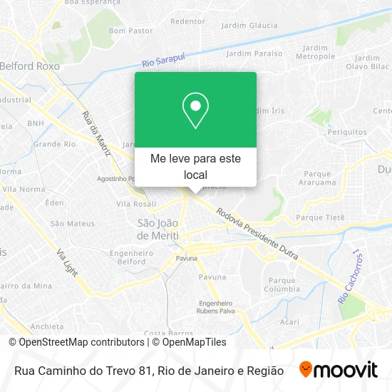 Rua Caminho do Trevo 81 mapa