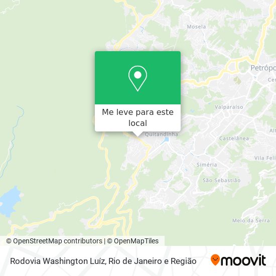 Rodovia Washington Luíz mapa
