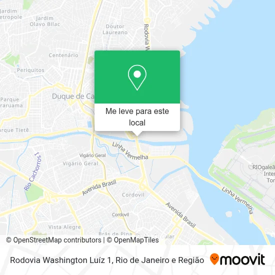 Rodovia Washington Luíz 1 mapa