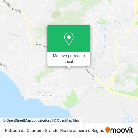 Estrada da Capoeira Grande mapa