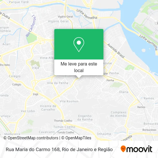 Rua Maria do Carmo 168 mapa