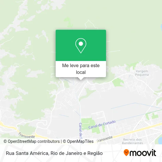 Rua Santa América mapa