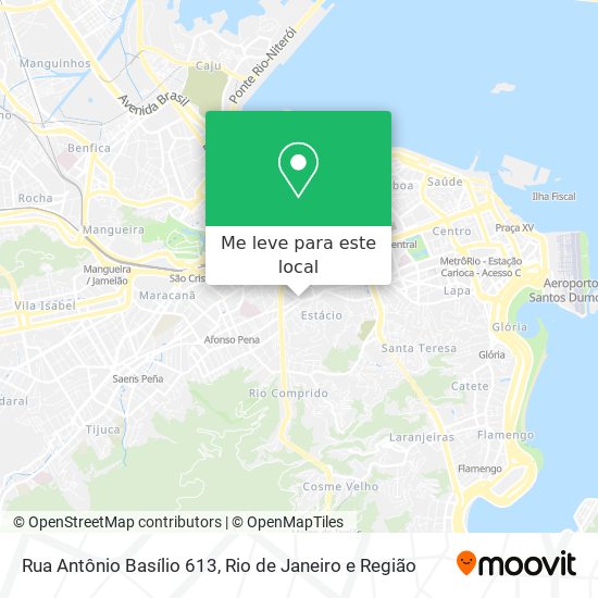 Rua Antônio Basílio 613 mapa