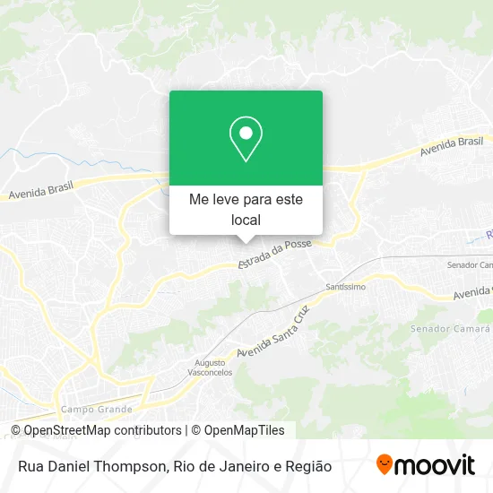 Rua Daniel Thompson mapa