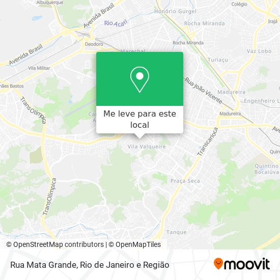Rua Mata Grande mapa