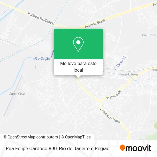 Rua Felipe Cardoso 890 mapa