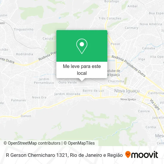 R Gerson Chernicharo 1321 mapa