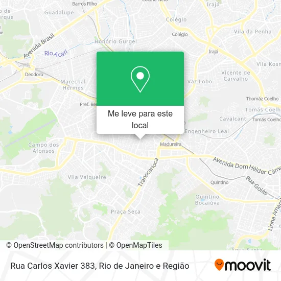 Rua Carlos Xavier 383 mapa