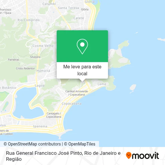 Rua General Francisco José Pinto mapa
