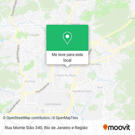 Rua Monte Sião 340 mapa