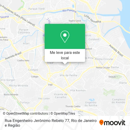 Rua Engenheiro Jerônimo Rebelo 77 mapa