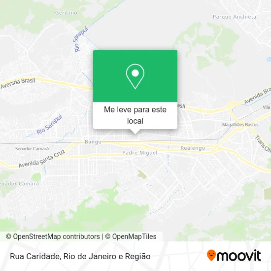 Rua Caridade mapa