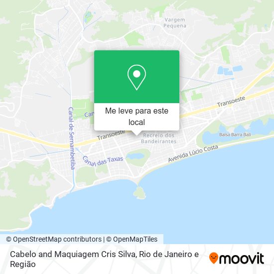 Cabelo and Maquiagem Cris Silva mapa
