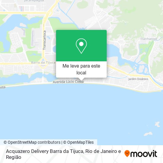 Acquazero Delivery Barra da Tijuca mapa