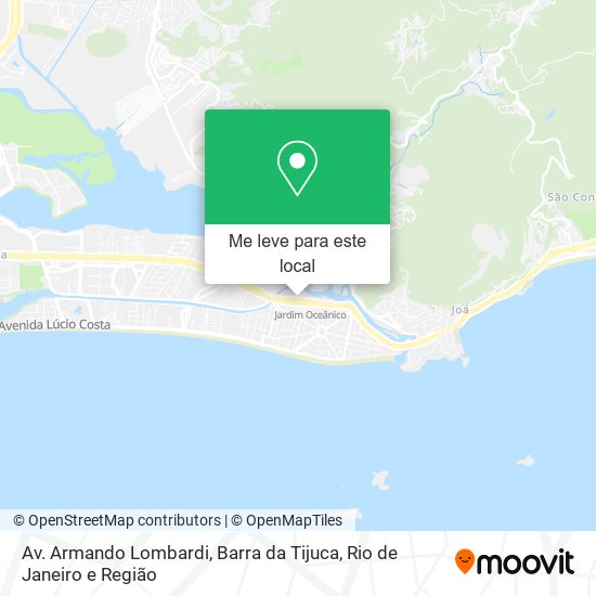 Av. Armando Lombardi, Barra da Tijuca mapa