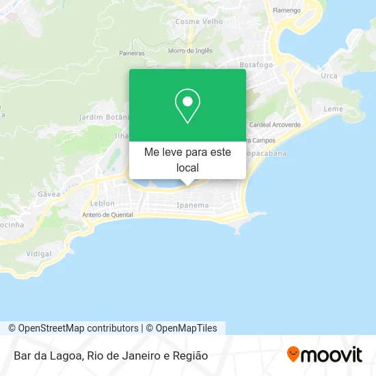 Bar da Lagoa mapa