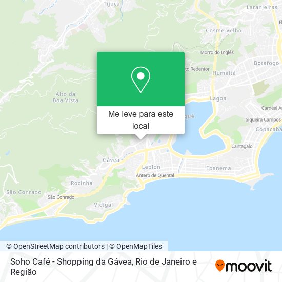 Soho Café - Shopping da Gávea mapa