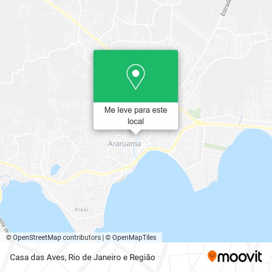 Casa das Aves mapa