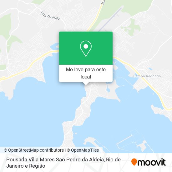 Pousada Villa Mares Sao Pedro da Aldeia mapa