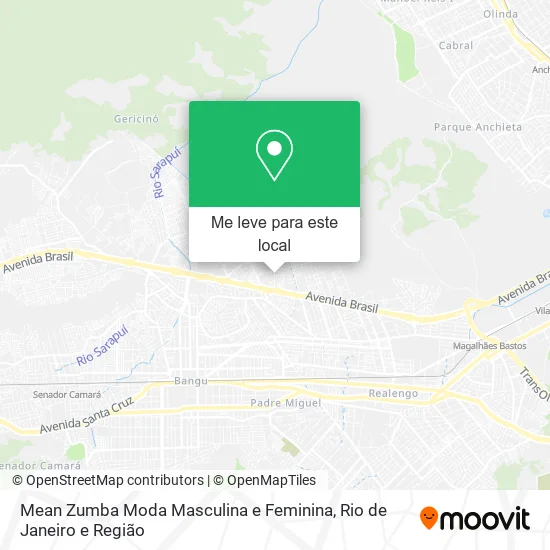 Mean Zumba Moda Masculina e Feminina mapa