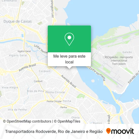 Transportadora Rodoverde mapa