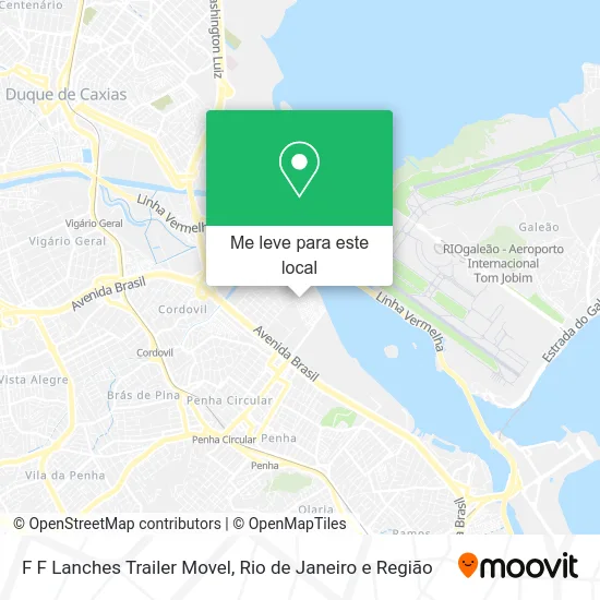 F F Lanches Trailer Movel mapa