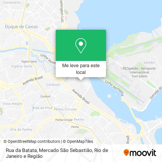 Rua da Batata, Mercado São Sebastião mapa