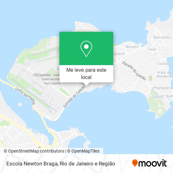 Escola Newton Braga mapa