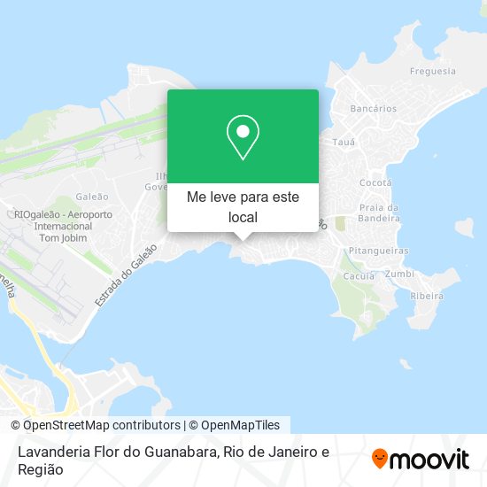 Lavanderia Flor do Guanabara mapa