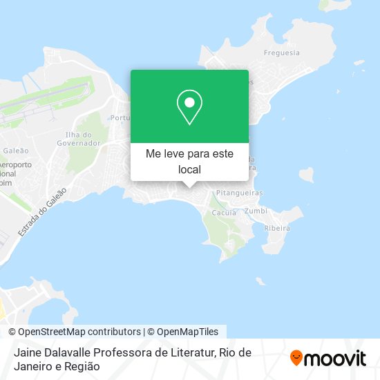 Jaine Dalavalle Professora de Literatur mapa