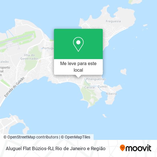 Aluguel Flat Búzios-RJ mapa