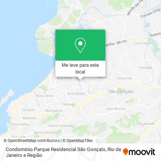 Condomínio Parque Residencial São Gonçalo mapa