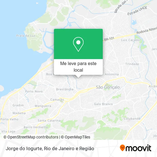 Jorge do Iogurte mapa
