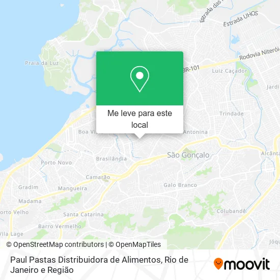Paul Pastas Distribuidora de Alimentos mapa