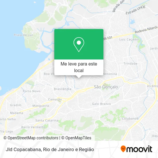 Jld Copacabana mapa