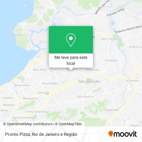 Pronto Pizza mapa