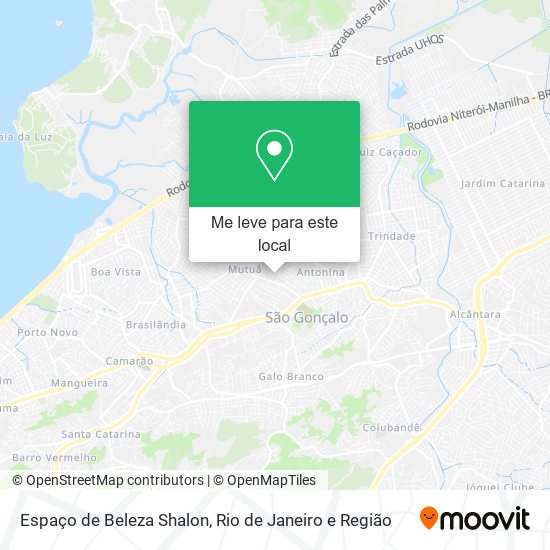 Espaço de Beleza Shalon mapa