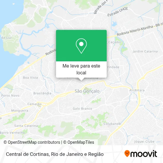 Central de Cortinas mapa