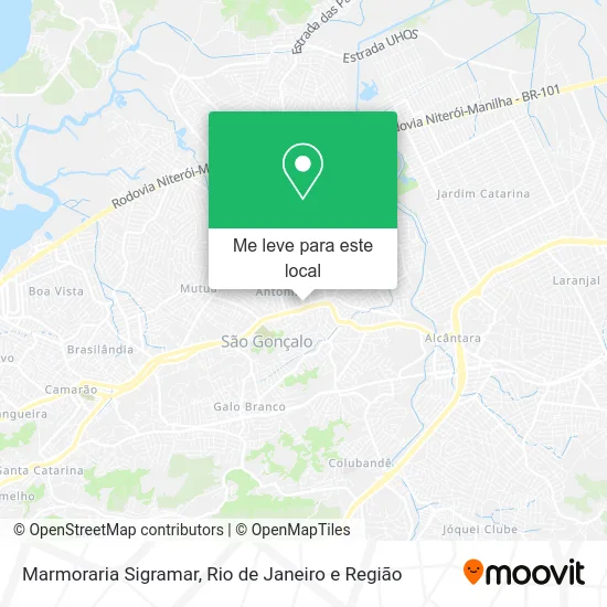 Marmoraria Sigramar mapa