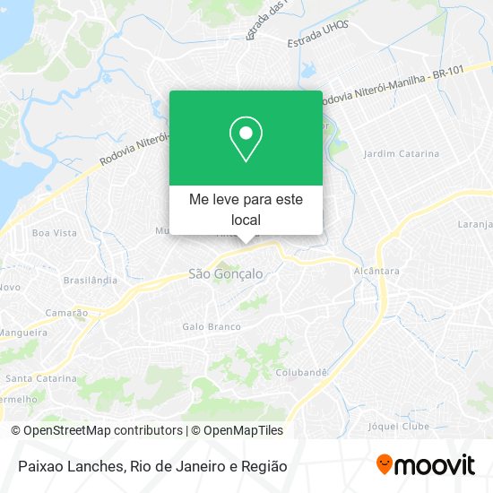 Paixao Lanches mapa