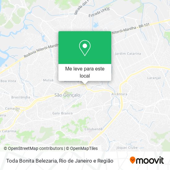 Toda Bonita Belezaria mapa
