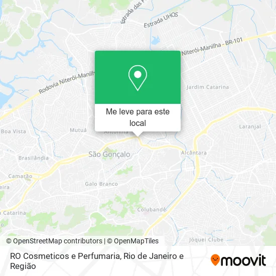 RO Cosmeticos e Perfumaria mapa
