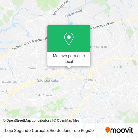 Loja Segundo Coração mapa