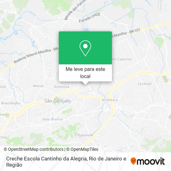 Creche Escola Cantinho da Alegria mapa