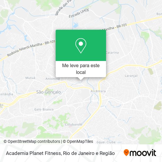 Academia Planet Fitness mapa