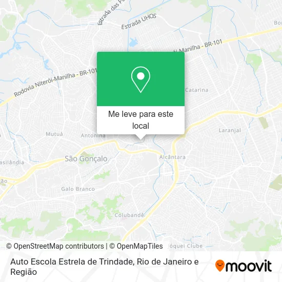 Auto Escola Estrela de Trindade mapa