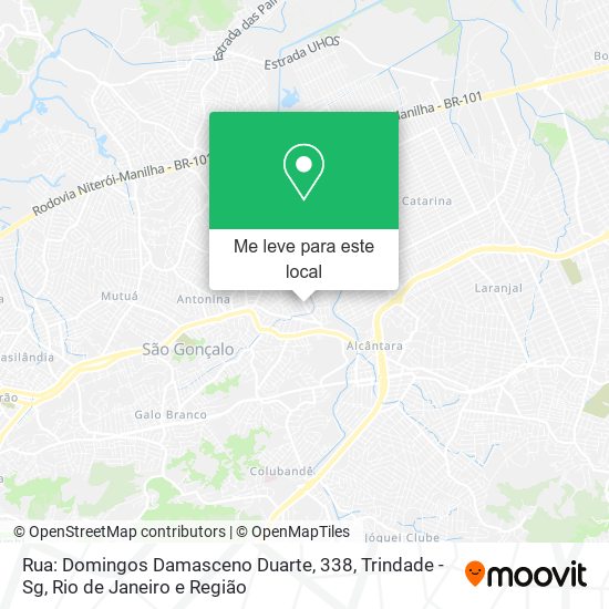 Rua: Domingos Damasceno Duarte, 338, Trindade - Sg mapa