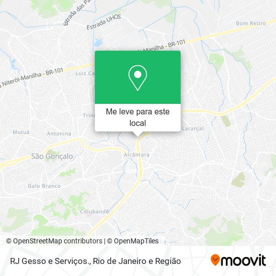 RJ Gesso e Serviços. mapa